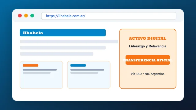 Ecosistema digital, branding y proceso de cesión registral formal de ilhabela.com.ar